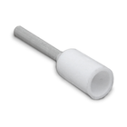 Kit Terminal Pré-isolado Tubular Simples 0,75mm² | Branco | 1